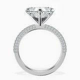 14kt White Gold Grace Micro pavé Eternity Lab Diamond Ring side right image one