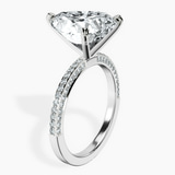 10kt White Gold Grace Micro pavé Eternity Lab Diamond Ring standing product image one
