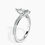 18kt White Gold Grace Micro pavé Eternity Lab Diamond Ring standing product image one