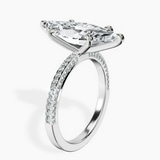 Platinum Grace Micro pavé Eternity Lab Diamond Ring standing product image one