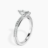 18kt White Gold Grace Micro pavé Eternity Lab Diamond Ring standing product image one