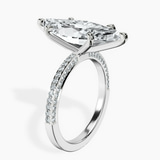 Platinum Grace Micro pavé Eternity Lab Diamond Ring standing product image one