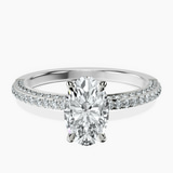 Platinum Grace Micro pavé Eternity Lab Diamond Ring front image
