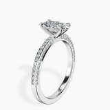 Platinum Grace Micro pavé Eternity Lab Diamond Ring standing product image one