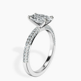 18ct White Gold Grace Micro pavé Eternity Lab Diamond Ring standing product image one