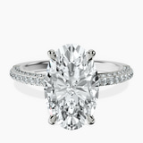 Platinum Grace Micro pavé Eternity Lab Diamond Ring front image
