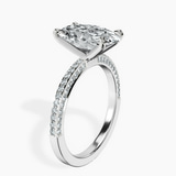 Platinum Grace Micro pavé Eternity Lab Diamond Ring standing product image one