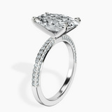Platinum Grace Micro pavé Eternity Lab Diamond Ring standing product image one