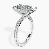 10kt White Gold Grace Micro pavé Eternity Lab Diamond Ring standing product image one