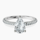 Platinum Grace Micro pavé Eternity Lab Diamond Ring front image