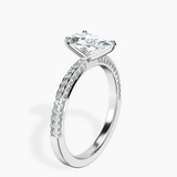 Platinum Grace Micro pavé Eternity Lab Diamond Ring standing product image one