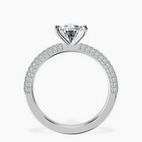 Platinum Grace Micro pavé Eternity Lab Diamond Ring side right image one