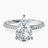 Platinum Grace Micro pavé Eternity Lab Diamond Ring front image