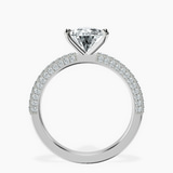 Platinum Grace Micro pavé Eternity Lab Diamond Ring side right image one