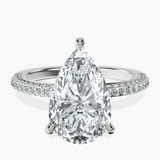 Platinum Grace Micro pavé Eternity Lab Diamond Ring front image