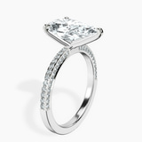 Platinum Grace Micro pavé Eternity Lab Diamond Ring standing product image one