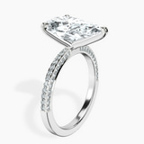 Platinum Grace Micro pavé Eternity Lab Diamond Ring standing product image one