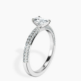14kt White Gold Grace Micro pavé Eternity Lab Diamond Ring standing product image one