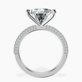 10kt White Gold Grace Micro pavé Eternity Lab Diamond Ring side right image one