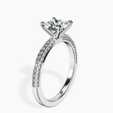 Platinum Grace Micro pavé Eternity Lab Diamond Ring standing product image one