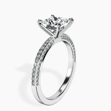 Platinum Grace Micro pavé Eternity Lab Diamond Ring standing product image one