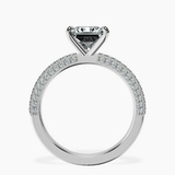 Platinum Grace Micro pavé Eternity Lab Diamond Ring side right image one