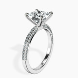 14kt White Gold Grace Micro pavé Eternity Lab Diamond Ring standing product image one