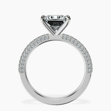 14kt White Gold Grace Micro pavé Eternity Lab Diamond Ring side right image one