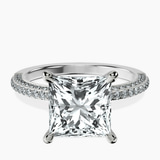 Platinum Grace Micro pavé Eternity Lab Diamond Ring front image