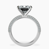 Platinum Grace Micro pavé Eternity Lab Diamond Ring side right image one