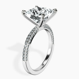 Platinum Grace Micro pavé Eternity Lab Diamond Ring standing product image one