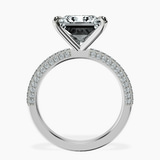 Platinum Grace Micro pavé Eternity Lab Diamond Ring side right image one