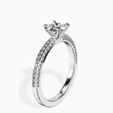 18kt White Gold Grace Micro pavé Eternity Lab Diamond Ring standing product image one