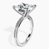 14kt White Gold Grace Micro pavé Eternity Lab Diamond Ring standing product image one