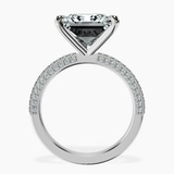 14kt White Gold Grace Micro pavé Eternity Lab Diamond Ring side right image one