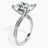 10kt White Gold Grace Micro pavé Eternity Lab Diamond Ring standing product image one