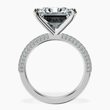 10kt White Gold Grace Micro pavé Eternity Lab Diamond Ring side right image one