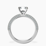 18ct White Gold Grace Micro pavé Eternity Lab Diamond Ring side right image one