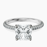 Platinum Grace Micro pavé Eternity Lab Diamond Ring front image