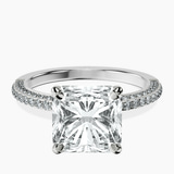 18kt White Gold Grace Micro pavé Eternity Lab Diamond Ring front image