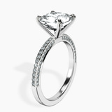 18kt White Gold Grace Micro pavé Eternity Lab Diamond Ring standing product image one