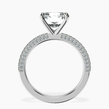 18kt White Gold Grace Micro pavé Eternity Lab Diamond Ring side right image one