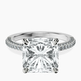 Platinum Grace Micro pavé Eternity Lab Diamond Ring front image