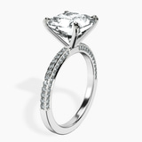 Platinum Grace Micro pavé Eternity Lab Diamond Ring standing product image one