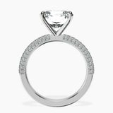 Platinum Grace Micro pavé Eternity Lab Diamond Ring side right image one