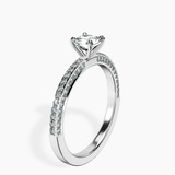 Platinum Grace Micro pavé Eternity Lab Diamond Ring standing product image one