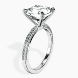 18kt White Gold Grace Micro pavé Eternity Lab Diamond Ring standing product image one