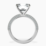 18kt White Gold Grace Micro pavé Eternity Lab Diamond Ring side right image one