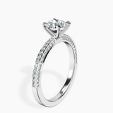 Platinum Grace Micro pavé Eternity Lab Diamond Ring standing product image one