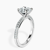 18kt White Gold Grace Micro pavé Eternity Lab Diamond Ring standing product image one